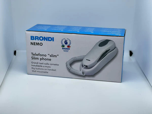 Brondi Nemo Telefono Fisso, Bianco